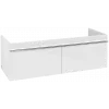 Villeroy & Boch Venticello Тумба под раковину, 2 выдвижных ящика, 1253 x 420 x 502 mm, Glossy White / Glossy White A93901DH