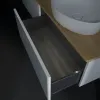 Villeroy & Boch Antao Тумба под раковину, с подсветкой, 2 выдвижных ящика, 1600 x 360 x 500 mm, лицевая поверхность без текстурированной отделки, Glossy White Lacquer / Honey Oak L38051GF