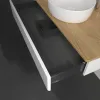 Villeroy & Boch Antao Тумба под раковину, с подсветкой, 1 выдвижной ящик, 1000 x 190 x 500 mm, лицевая поверхность без текстурированной отделки, Glossy White Lacquer / Honey Oak L09051GF