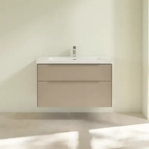 Villeroy & Boch Subway 3.0 Тумба под раковину, с подсветкой, 2 выдвижных ящика, 973 x 576 x 478 mm, Taupe C570L2VM