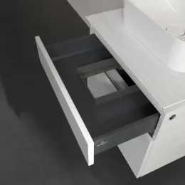 Villeroy & Boch Legato Тумба под раковину, с подсветкой, 2 выдвижных ящика, 600 x 550 x 500 mm, White Wood / White Wood B732L0E8