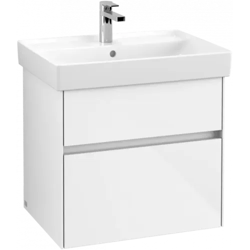 Villeroy & Boch Collaro Тумба под раковину, с подсветкой, 2 выдвижных ящика, 604 x 546 x 444 mm, Glossy White C009B0DH