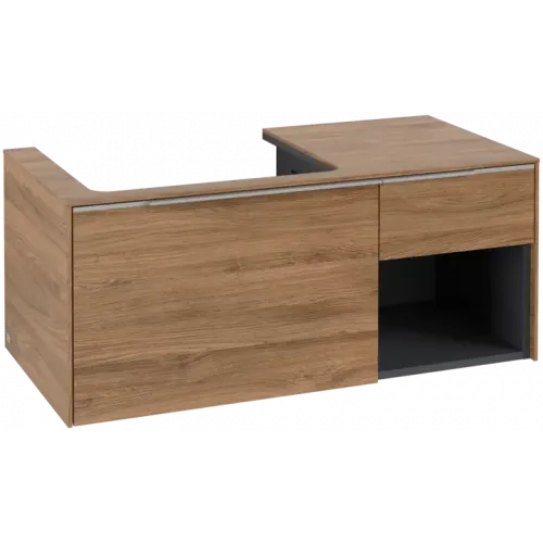 Villeroy & Boch Subway 3.0 Тумба под раковину, 2 выдвижных ящика, 1001 x 423 x 516 mm, Oak Kansas / Oak Kansas C57200RH