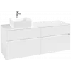 Villeroy & Boch Collaro Тумба под раковину, 4 выдвижных ящика, 1400 x 548 x 500 mm, Glossy White / Glossy White C04600DH