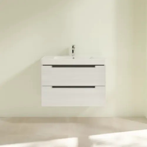 Villeroy & Boch Subway 2.0 Тумба под раковину, 2 выдвижных ящика, 787 x 520 x 449 mm, White Wood A69600E8