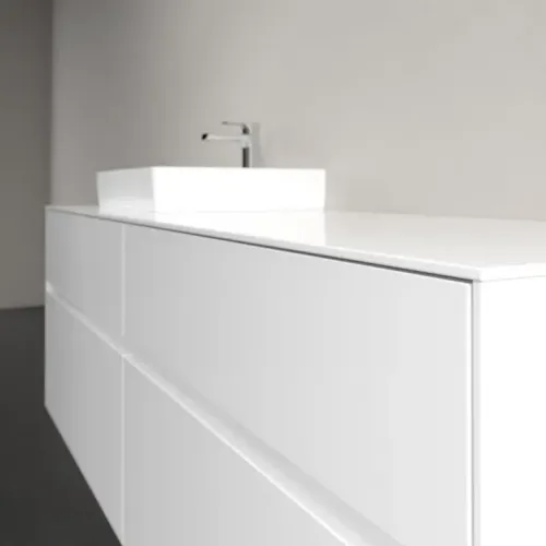 Villeroy & Boch Collaro Тумба под раковину, с подсветкой, 4 выдвижных ящика, 1600 x 548 x 500 mm, Glossy White / Glossy White C078B0DH