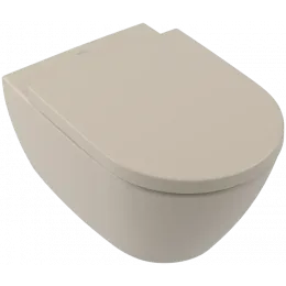 Villeroy & Boch Subway 2.0 Унитаз с открытым смывным краем, настенный, Almond CeramicPlus 5614R0AM