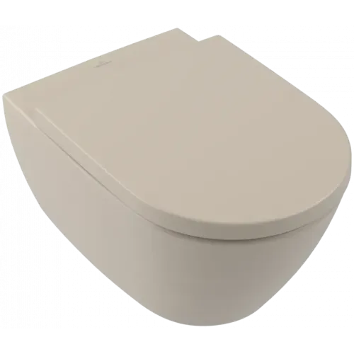 Villeroy & Boch Subway 2.0 Унитаз с открытым смывным краем, настенный, Almond CeramicPlus 5614R0AM