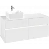 Villeroy & Boch Collaro Тумба под раковину, с подсветкой, 4 выдвижных ящика, 1200 x 548 x 500 mm, Glossy White / Glossy White C042B0DH