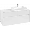 Villeroy & Boch Collaro Тумба под раковину, 4 выдвижных ящика, 1200 x 548 x 500 mm, Glossy White / Glossy White C08300DH