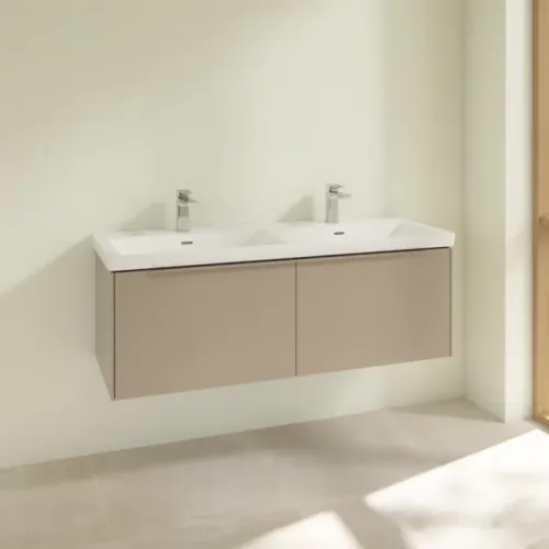Villeroy & Boch Subway 3.0 Тумба под раковину, 2 выдвижных ящика, 1272 x 429 x 478 mm, Taupe C56702VM