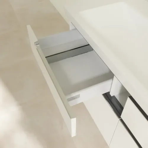 Villeroy & Boch Subway 2.0 Тумба под раковину, 4 выдвижных ящика, 1287 x 590 x 449 mm, Glossy White A91610DH
