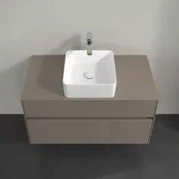 Villeroy & Boch Collaro Тумба под раковину, 2 выдвижных ящика, 1000 x 548 x 500 mm, Truffle Grey / Truffle Grey C03800VG