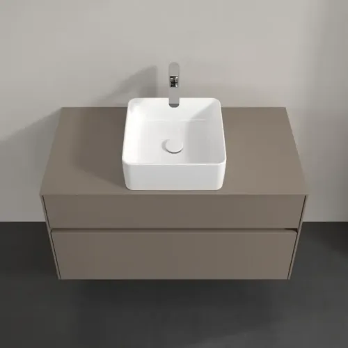 Villeroy & Boch Collaro Тумба под раковину, 2 выдвижных ящика, 1000 x 548 x 500 mm, Truffle Grey / Truffle Grey C03800VG