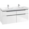 Villeroy & Boch Subway 2.0 Тумба под раковину, 4 выдвижных ящика, 1287 x 590 x 449 mm, Glossy White A91710DH