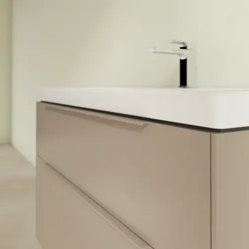 Villeroy & Boch Subway 3.0 Тумба под раковину, с подсветкой, 2 выдвижных ящика, 973 x 576 x 478 mm, Taupe C570L2VM