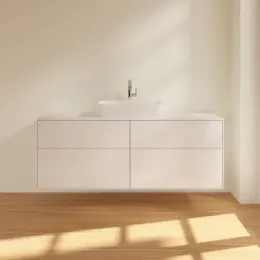 Villeroy & Boch Finion Тумба под раковину, с подсветкой, 4 выдвижных ящика, 1600 x 603 x 501 mm, Glossy White Lacquer G85100GF