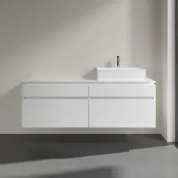 Villeroy & Boch Legato Тумба под раковину, 4 выдвижных ящика, 1600 x 550 x 500 mm, Glossy White / Glossy White B67500DH