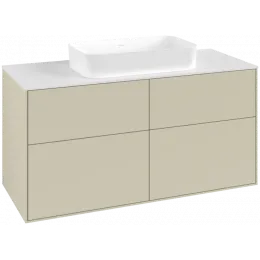 Villeroy & Boch Finion Тумба под раковину, 4 выдвижных ящика, 1200 x 603 x 501 mm, Silk Grey Matt Lacquer F67100HJ