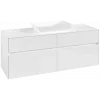 Villeroy & Boch Collaro Тумба под раковину, 4 выдвижных ящика, 1400 x 548 x 500 mm, Glossy White / Glossy White C11600DH