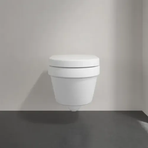 Villeroy & Boch Architectura Сиденье с крышкой для унитаза с короткой базой, с функцией автоматического опускания (SoftClosing), со снимаемым сиденьем (QuickRelease), Альпийский белый 9M66S201