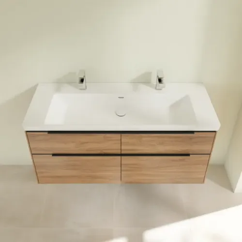 Villeroy & Boch Subway 3.0 Тумба под раковину, 4 выдвижных ящика, 1272 x 576 x 478 mm, Oak Kansas C60201RH