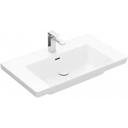 Villeroy & Boch Subway 3.0 Pаковина для установки на тумбу, 800 x 470 x 165 mm, Альпийский белый, с переливом 4A708001