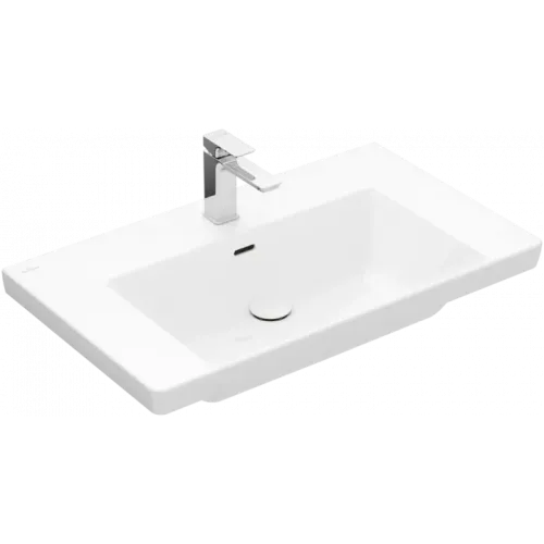 Villeroy & Boch Subway 3.0 Pаковина для установки на тумбу, 800 x 470 x 165 mm, Альпийский белый, с переливом 4A708001