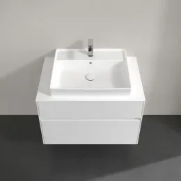 Villeroy & Boch Collaro Тумба под раковину, с подсветкой, 2 выдвижных ящика, 800 x 548 x 500 mm, Glossy White / Glossy White C080B0DH