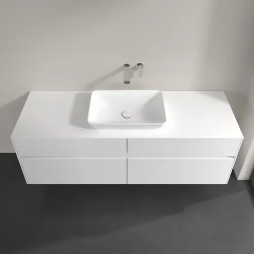 Villeroy & Boch Collaro Тумба под раковину, 4 выдвижных ящика, 1600 x 548 x 500 mm, Glossy White / Glossy White C12000DH