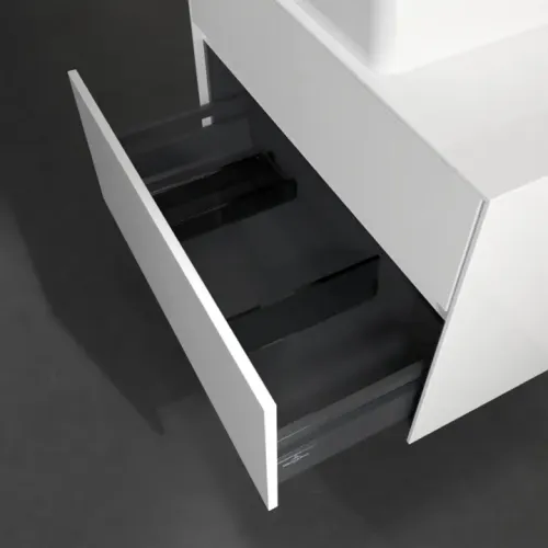 Villeroy & Boch Collaro Тумба под раковину, с подсветкой, 2 выдвижных ящика, 800 x 548 x 500 mm, Glossy White / Glossy White C037B0DH