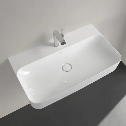 Villeroy & Boch Finion Pаковина, 800 x 470 x 165 mm, Альпийский белый CeramicPlus, со скрытым переливом 416884R1