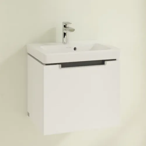 Villeroy & Boch Subway 2.0 Тумба под раковину, 1 выдвижной ящик, 485 x 420 x 379 mm, Glossy White A68500DH