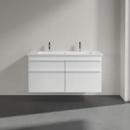 Villeroy & Boch Venticello Тумба под раковину, 4 выдвижных ящика, 1153 x 590 x 502 mm, Glossy White / Glossy White A92902DH