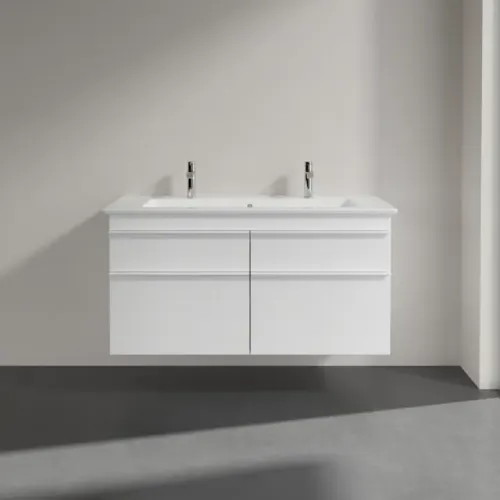 Villeroy & Boch Venticello Тумба под раковину, 4 выдвижных ящика, 1153 x 590 x 502 mm, Glossy White / Glossy White A92902DH