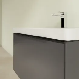 Villeroy & Boch Subway 3.0 Тумба под раковину, с подсветкой, 1 выдвижной ящик, 772 x 429 x 478 mm, Graphite C573L1VR