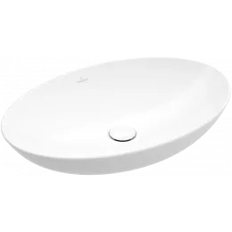 Villeroy & Boch Loop & Friends Раковина для установки на столешницу, 560 x 380 x 120 mm, Альпийский белый, с переливом 4A470001