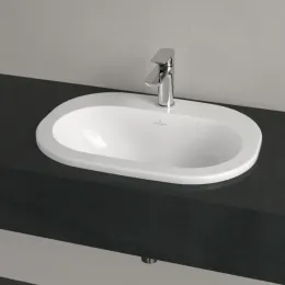 Villeroy & Boch O.novo Встраиваемая раковина, 560 x 405 x 200 mm, Альпийский белый, без перелива, нешлифованный 41615701
