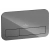Villeroy & Boch ViConnect Системы ИНСТАЛЛЯЦИИ Kлавиша смыва viconnect 200G, Смыв с 2 объемами, Glass Glossy Grey 922400RA
