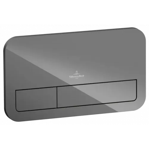 Villeroy & Boch ViConnect Системы ИНСТАЛЛЯЦИИ Kлавиша смыва viconnect 200G, Смыв с 2 объемами, Glass Glossy Grey 922400RA