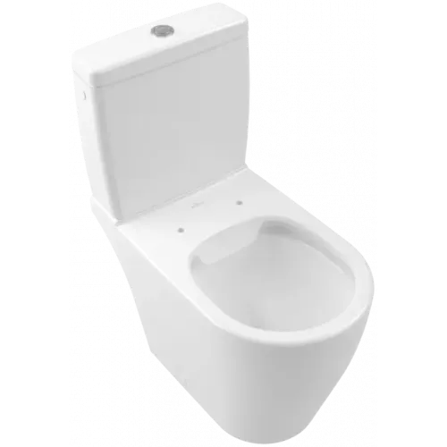 Villeroy & Boch Avento Унитаз-компакт с открытым смывным краем, напольный, Альпийский белый 5644R001