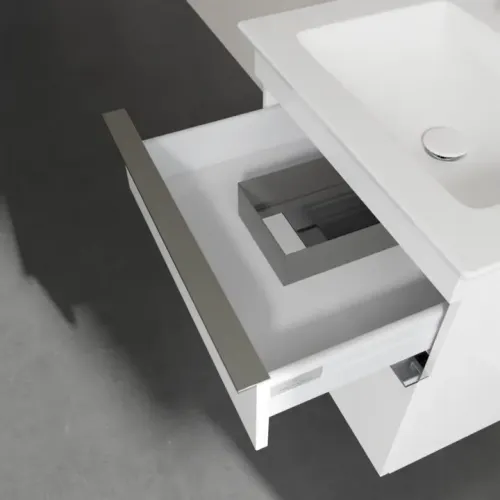 Villeroy & Boch Venticello Тумба под раковину, 2 выдвижных ящика, 553 x 590 x 502 mm, Glossy White / Glossy White A92301DH