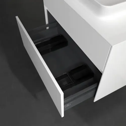 Villeroy & Boch Collaro Тумба под раковину, 2 выдвижных ящика, 800 x 548 x 500 mm, Glossy White / Glossy White C10800DH