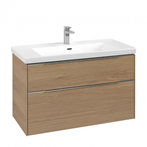 Villeroy & Boch Subway 3.0 Тумба под раковину, 2 выдвижных ящика, 973 x 576 x 478 mm, Nordic Oak C57000VJ