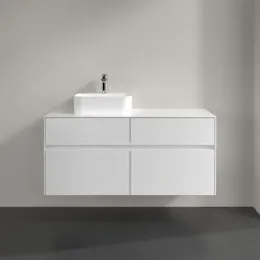 Villeroy & Boch Collaro Тумба под раковину, 4 выдвижных ящика, 1200 x 548 x 500 mm, Glossy White / Glossy White C09800DH