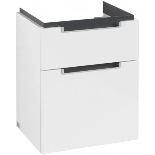 Villeroy & Boch Subway 2.0 Тумба под раковину, 2 выдвижных ящика, 485 x 590 x 379 mm, Glossy White A90700DH