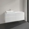 Villeroy & Boch Collaro Тумба под раковину, с подсветкой, 4 выдвижных ящика, 1400 x 548 x 500 mm, Glossy White / Glossy White C085B0DH