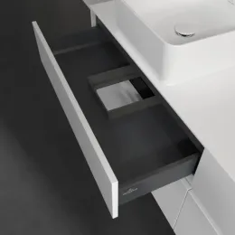 Villeroy & Boch Collaro Тумба под раковину, с подсветкой, 4 выдвижных ящика, 1600 x 548 x 500 mm, Glossy White / Glossy White C052B0DH