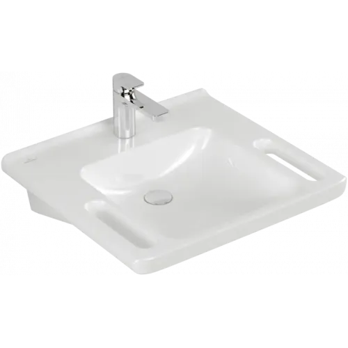 Villeroy & Boch ViCare Pаковина ViCare, 600 x 550 x 180 mm, Альпийский белый, без перелива 4A686101