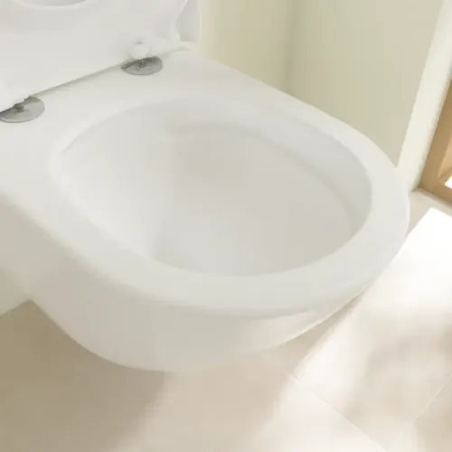 Villeroy & Boch Subway 3.0 Унитаз с открытым смывным краем, настенный, с TwistFlush, Альпийский белый CeramicPlus 4670T0R1